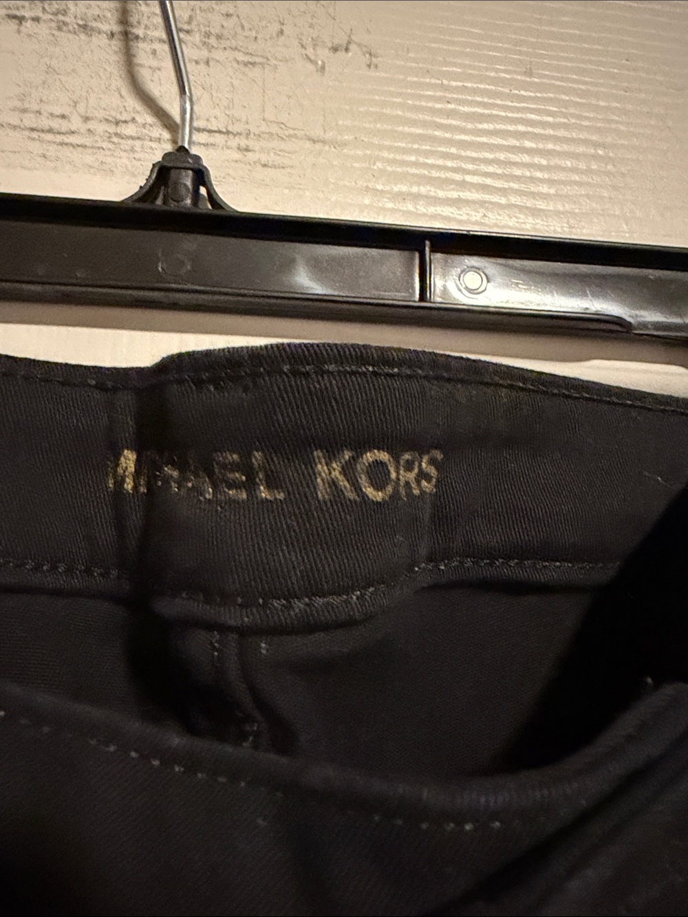 Michael Kors Black Pants with Gold Logo plus size - Picture 2 of 6